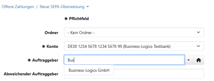 Dropdown-Liste und Combo-Box