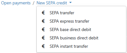 Navigation path for payments