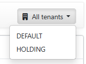 Example for a tenant selection