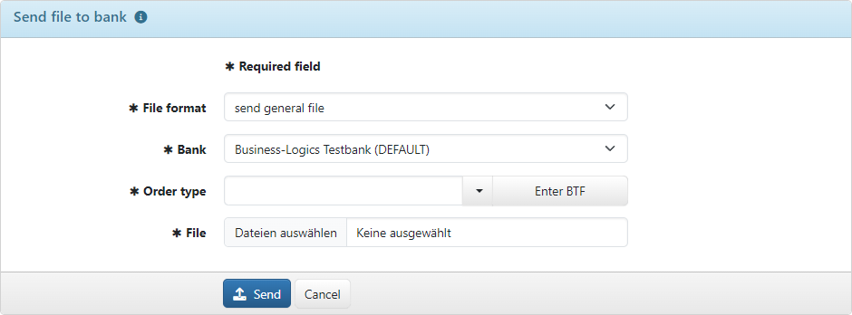 Sending a file