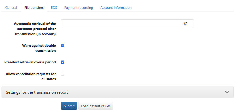 User preferences for file transfers